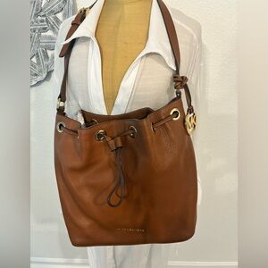 Michael Kors Tan Leather Shoulder Bag